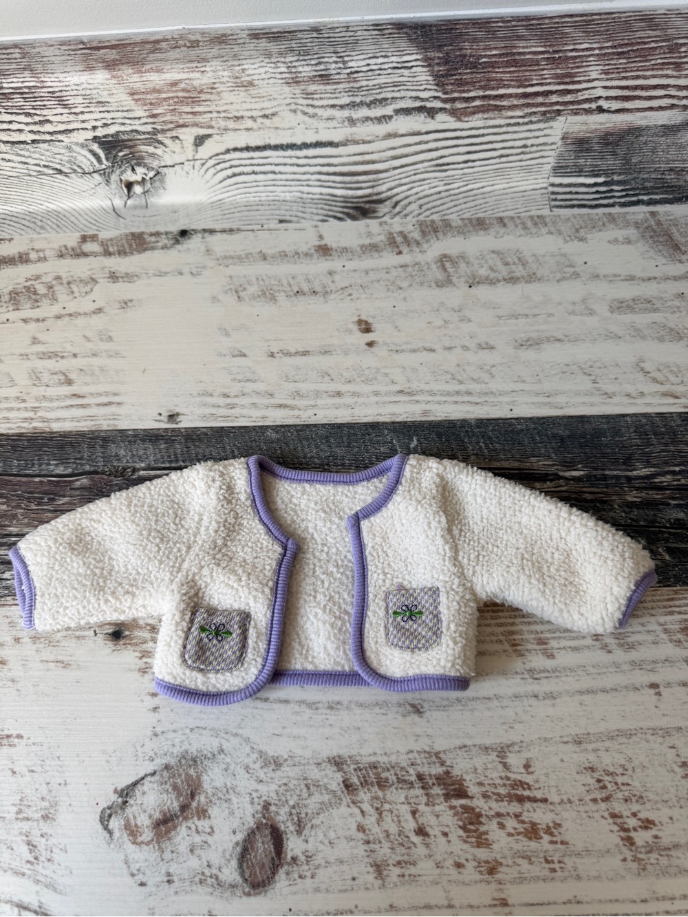 American Girl BITTY BABY Doll COZY CARDIGAN Set - 15” Doll SWEATER Top Only